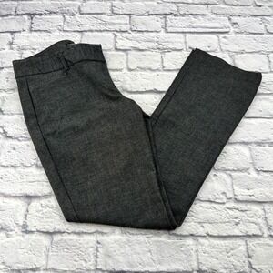 Express Columnist Gray Heathered Straight Leg Dress Pants Womens Size 8R
